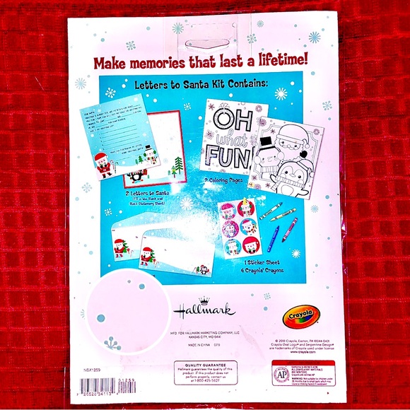 Hallmark Santa Letters with coloring sheets, envelopes, Crayons - Picture 11 of 16